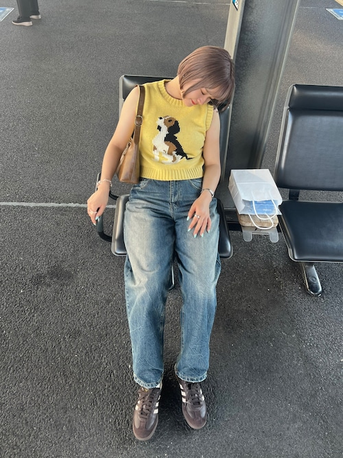 SONO！FENDIベスト！ FENDI(フェンディ) ダブルフェイス×ミンクベスト ブルー サイズ