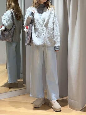 「アイテム（トートバッグ）」を使った、みかさん（レディース・174cm・30代）の冬コーディネート