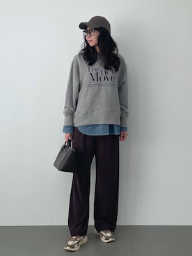 「アイテム（スラックス）」を使った、みかさん（レディース・174cm・30代）の夏コーディネート