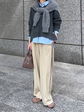 「MOHI（モヒ）のアイテム」を使った、みかさん（レディース・174cm）の秋コーディネート