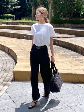 「BARNYARDSTORM（バンヤードストーム）のアイテム（その他シューズ）」を使った、みかさん（レディース・174cm）の夏コーディネート