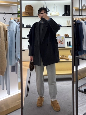 「アイテム（ピーコート）」を使った、みかさん（レディース・174cm・30代）の秋コーディネート