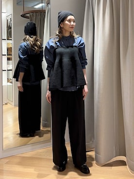 「アイテム（スラックス）」を使った、みかさん（レディース・174cm・30代）の秋コーディネート