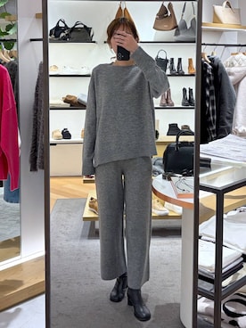 「アイテム（セットアップ）」を使った、みかさん（レディース・174cm）の冬コーディネート