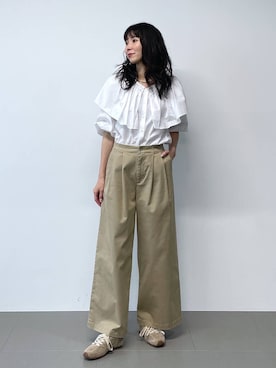 「アイテム（チノパンツ）」を使った、みかさん（レディース・174cm・30代）の夏コーディネート