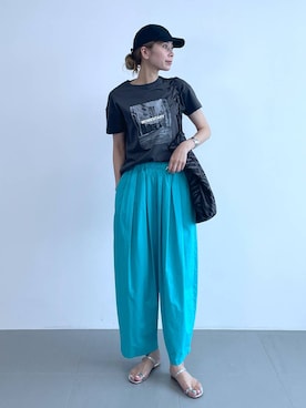 「アイテム（帽子）」を使った、みかさん（レディース・174cm・30代）の夏コーディネート