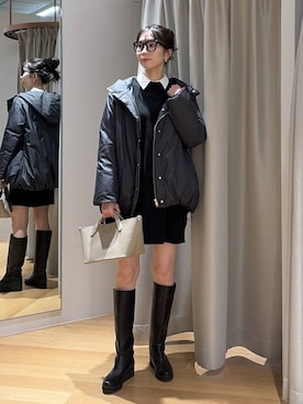 「アイテム（ダウンジャケット/コート）」を使った、みかさん（レディース・174cm・30代）の秋コーディネート