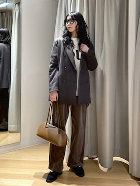 「アイテム（テーラードジャケット）」を使った、みかさん（レディース・174cm）の秋コーディネート