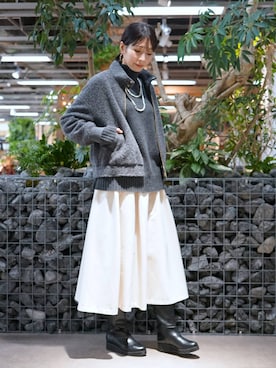 「アイテム（アクセサリー）」を使った、みかさん（レディース・174cm）の秋コーディネート