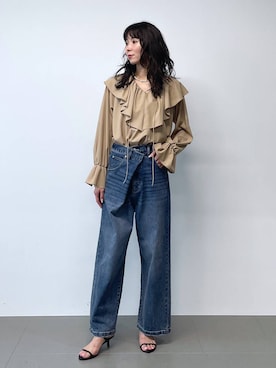 「アイテム（デニムパンツ）」を使った、みかさん（レディース・174cm・30代）の夏コーディネート