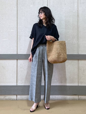 「アイテム（ファッション雑貨）」を使った、みかさん（レディース・174cm）の夏コーディネート
