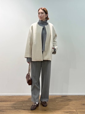 「MILOS（ミロス）のアイテム」を使った、みかさん（レディース・174cm）の秋コーディネート
