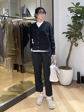 「BARNYARDSTORM（バンヤードストーム）のBARNYARDSTORM / 裏起毛マシュマロT / マシンウォッシャブル（Tシャツ/カットソー）」を使った、みかさん（レディース・174cm）の秋コーディネート