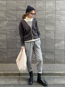 「アイテム（帽子）」を使った、みかさん（レディース・174cm・30代）の秋コーディネート