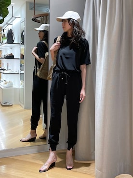 「アイテム（キャップ）」を使った、みかさん（レディース・174cm・30代）の夏コーディネート