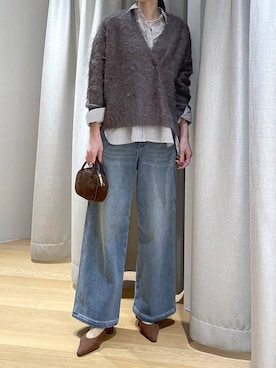 「アイテム（ショルダーバッグ）」を使った、みかさん（レディース・174cm）の秋コーディネート