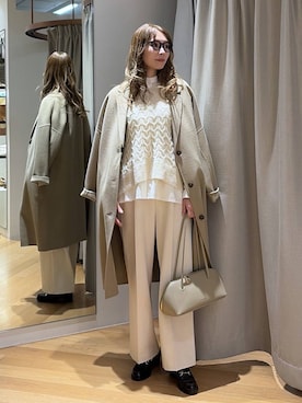 「アイテム（スラックス）」を使った、みかさん（レディース・174cm・30代）の秋コーディネート