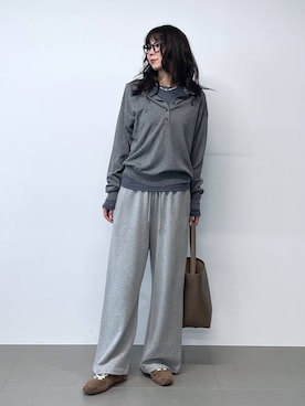 「アイテム（スウェットパンツ）」を使った、みかさん（レディース・174cm・30代）の夏コーディネート