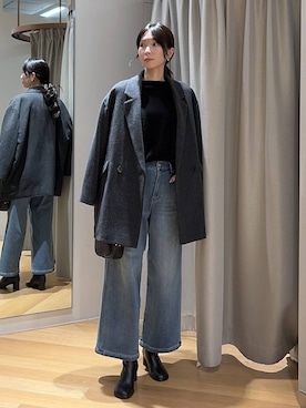 「アイテム（ピーコート）」を使った、みかさん（レディース・174cm・30代）の秋コーディネート