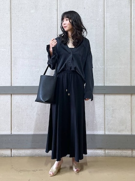 「アイテム（デニムジャケット）」を使った、みかさん（レディース・174cm）の夏コーディネート