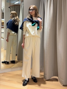 「アイテム（Tシャツ/カットソー）」を使った、みかさん（レディース・174cm・30代）の冬コーディネート