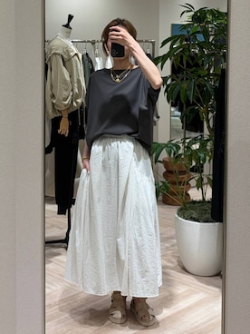 「BARNYARDSTORM（バンヤードストーム）のアイテム」を使った、みかさん（レディース・174cm）の春コーディネート