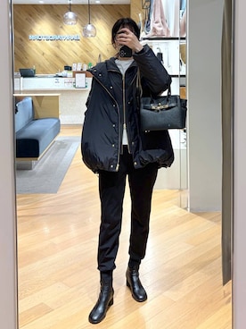 「アイテム（ダウンジャケット/コート）」を使った、みかさん（レディース・174cm・30代）の秋コーディネート