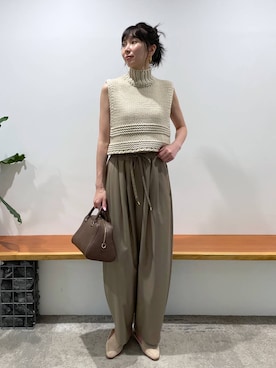 「アイテム（パンツ）」を使った、みかさん（レディース・174cm）の夏コーディネート