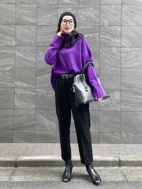 「アイテム（ピアス（両耳用））」を使った、みかさん（レディース・174cm・30代）の秋コーディネート