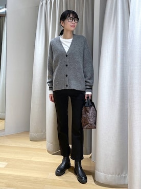 「アイテム（ブーツ）」を使った、みかさん（レディース・174cm）の秋コーディネート