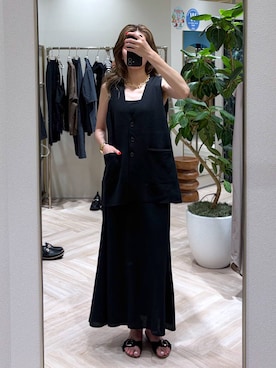 「PLAKTON（プラクトン）のアイテム」を使った、みかさん（レディース・174cm）の夏コーディネート