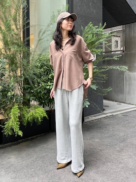 「アイテム（スウェットパンツ）」を使った、みかさん（レディース・174cm・30代）の夏コーディネート