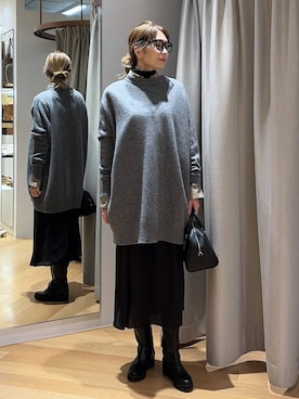 「アイテム（Tシャツ/カットソー）」を使った、みかさん（レディース・174cm・30代）の秋コーディネート