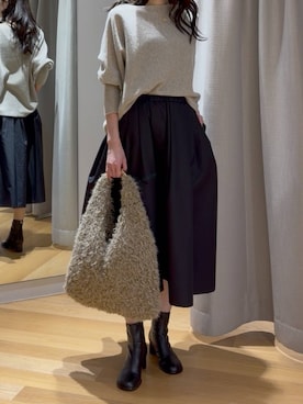 「アイテム（アクセサリー）」を使った、みかさん（レディース・174cm）の秋コーディネート