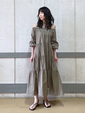 「アイテム（ワンピース）」を使った、みかさん（レディース・174cm）の夏コーディネート