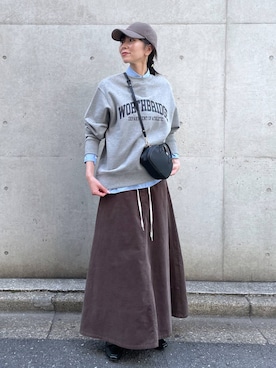 「アイテム（スウェット）」を使った、みかさん（レディース・174cm・30代）の夏コーディネート