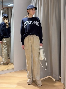 「アイテム（スリッポン）」を使った、みかさん（レディース・174cm・30代）の冬コーディネート