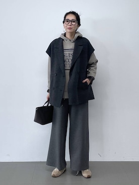 「アイテム（スウェットパンツ）」を使った、みかさん（レディース・174cm・30代）の秋コーディネート