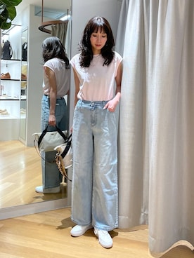 「アイテム（デニムパンツ）」を使った、みかさん（レディース・174cm・30代）の夏コーディネート