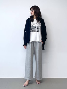 「アイテム（スウェットパンツ）」を使った、みかさん（レディース・174cm・30代）の夏コーディネート