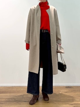 「MILOS（ミロス）のアイテム」を使った、みかさん（レディース・174cm）の秋コーディネート
