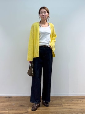 「BARNYARDSTORM（バンヤードストーム）のアイテム（ベルト）」を使った、みかさん（レディース・174cm）の秋コーディネート
