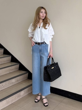 「COTTO（コトゥー）のアイテム」を使った、みかさん（レディース・174cm）の春コーディネート