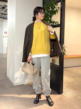 「アイテム（ピアス（両耳用））」を使った、みかさん（レディース・174cm・30代）の秋コーディネート