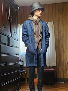 「AIVER（アイバー）のアイテム（帽子）」を使った、K.Mさん（メンズ・171cm）の秋コーディネート