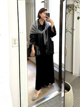 「アイテム（ストール/ショール）」を使った、shihoさん（レディース・165cm）の夏コーディネート