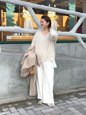 「RIVE DROITE（リヴドロワ）のアイテム」を使った、shihoさん（レディース・165cm）の冬コーディネート