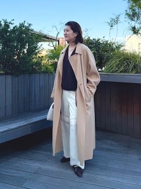 「アイテム（ハンドバッグ）」を使った、shihoさん（レディース・165cm）の秋コーディネート