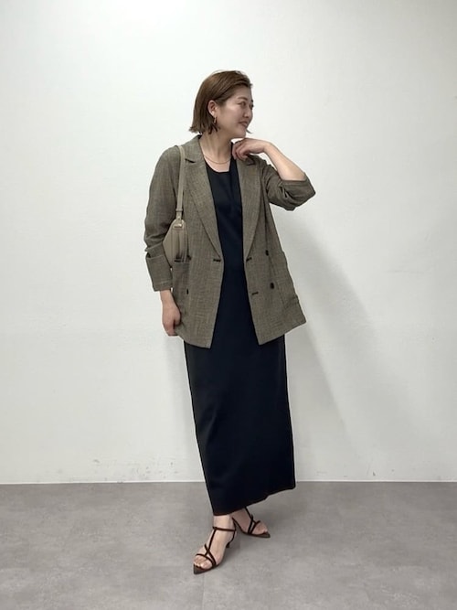 予約【洗練されたムードに】カラミチェックオーバージャケット