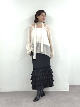 「アイテム（トップス）」を使った、shihoさん（レディース・165cm・30代）の秋コーディネート